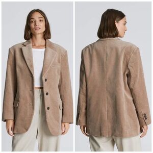 Everlane THE CORDUROY ’80S BLAZER 
Taupe Gray Tan Oversized 14